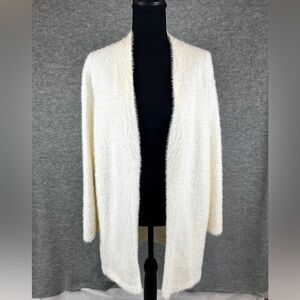 Banana Republic Fuzzy, Long, Open Cardigan